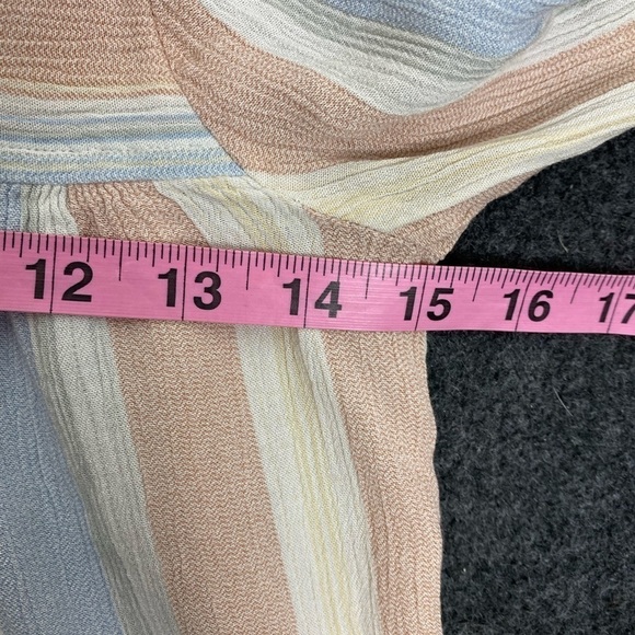 AG Adriano Goldschmied Jess Long Sleeve Striped Peasant Top Shirt XS - Picture 5 of 6